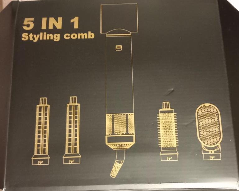 Five piece hair styling kit