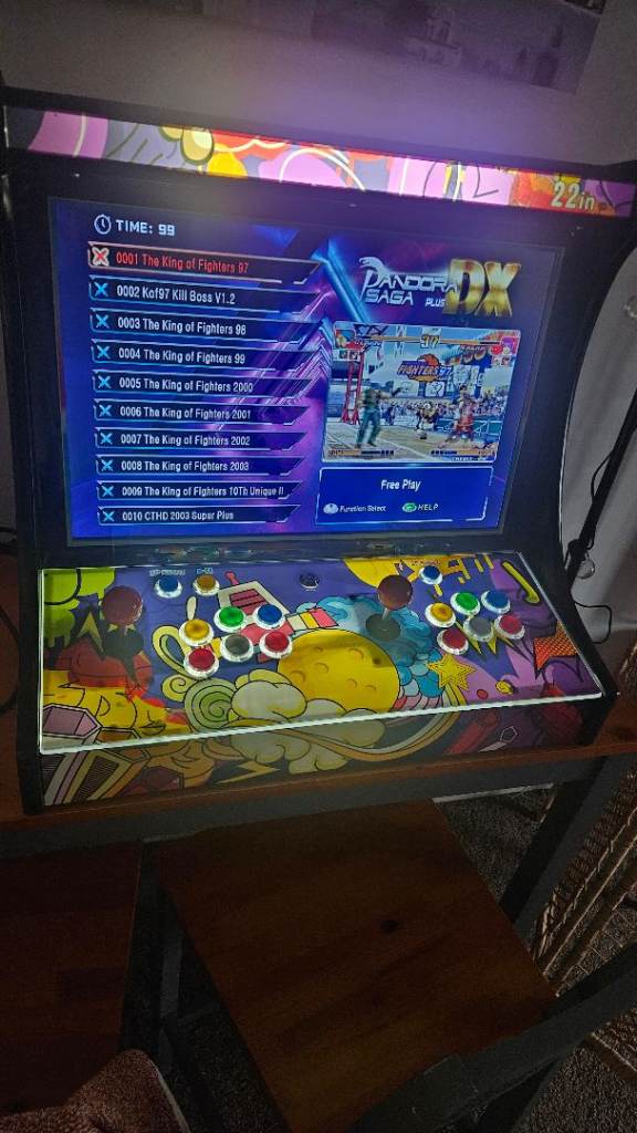 Pandora table top arcade machine, 22 inch
