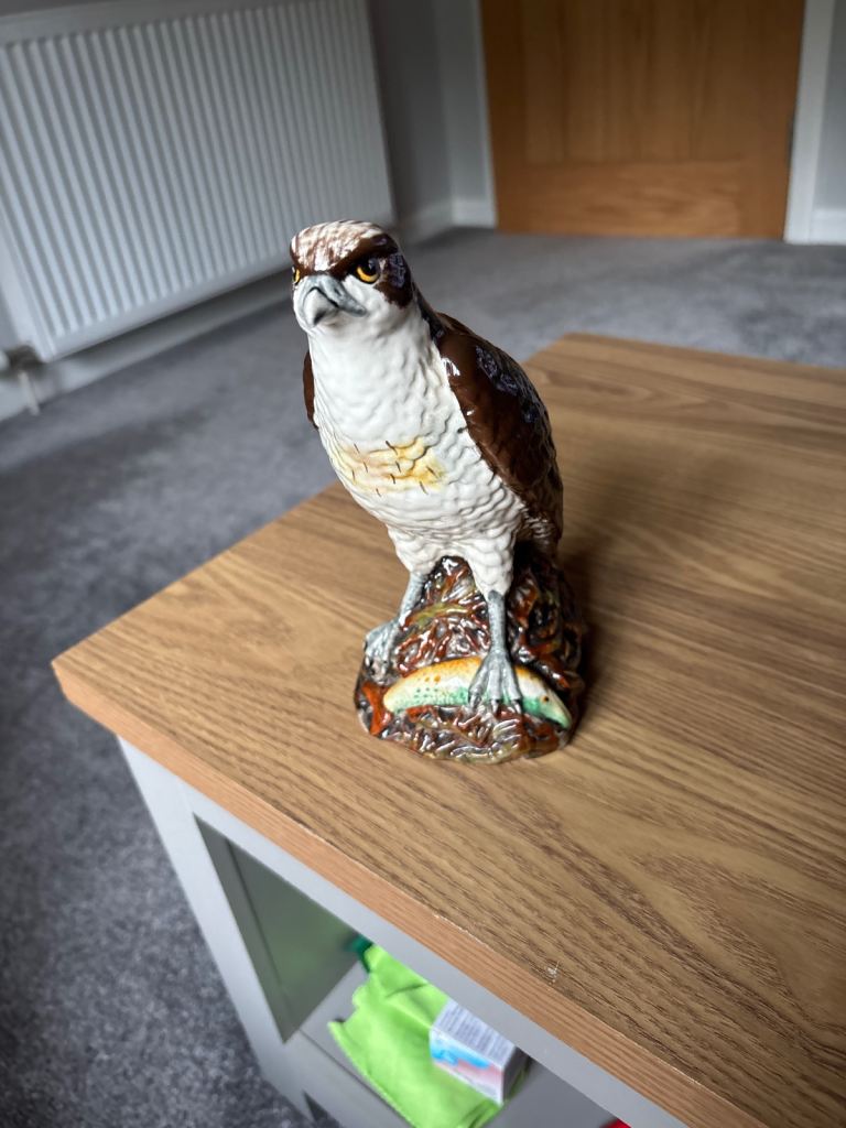 Vintage 1977 Whyte & Mackay Osprey Whisky Decanter - Ceramic, 1977
