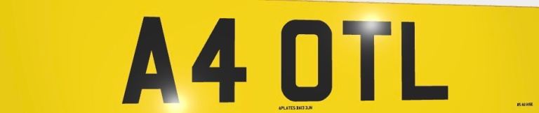 Registration Plate - A4 OTL