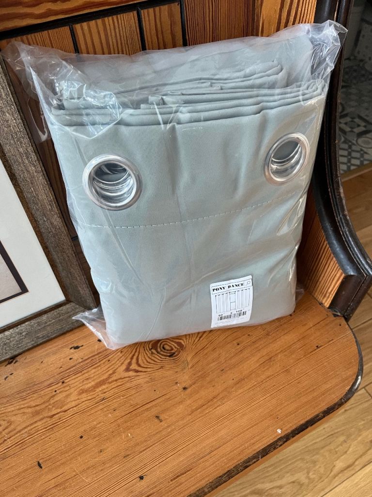 Brand New Large Sage Green Blackout Curtains 90 x 108