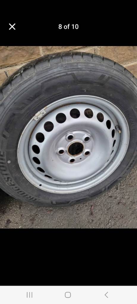 Vw T5 T6 Transporter van/camper spare wheels with tyres size 205 65 16c 