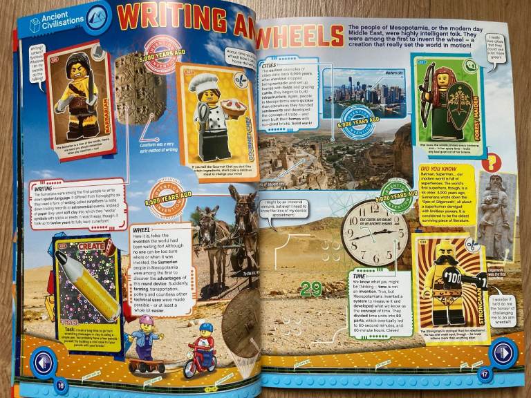 Sainsburys LEGO Create the World and Incredible Inventions Official Collector's Album with Cards 