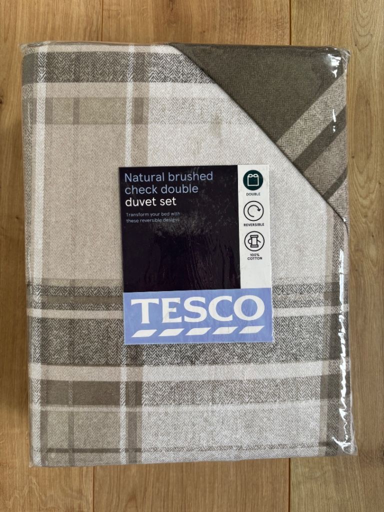 NEW brushed cotton double duvet set