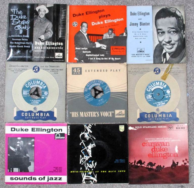DUKE ELLINGTON JAZZ COLLECTION 9 EARLY EXTENDED PLAY RECORDS
