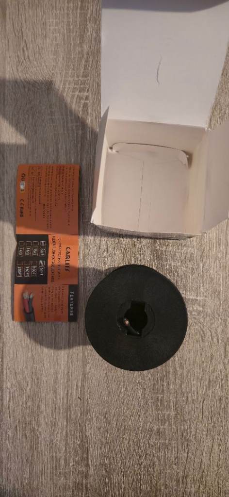 50 Ft 3 Conductor PVC Tin-copper Electrical Wire Cable Black