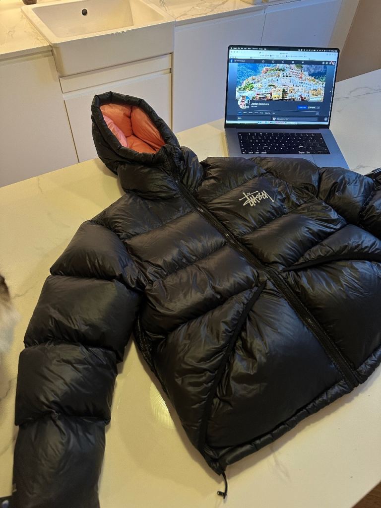 image for Stussy Black Down Puffer Size Small