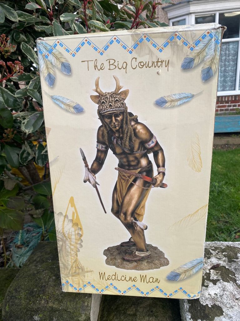 Large Indian Medicine Man Statue - The Leonardo Collection, £35.00 for Sale
