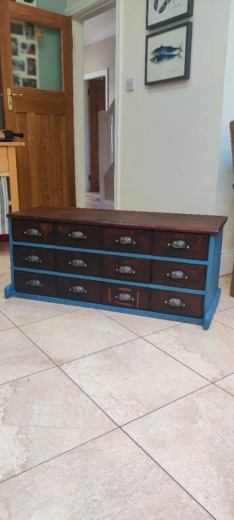 Upcycled/Restored Antique Industrial Shopkeepers Haberdashery Drawers