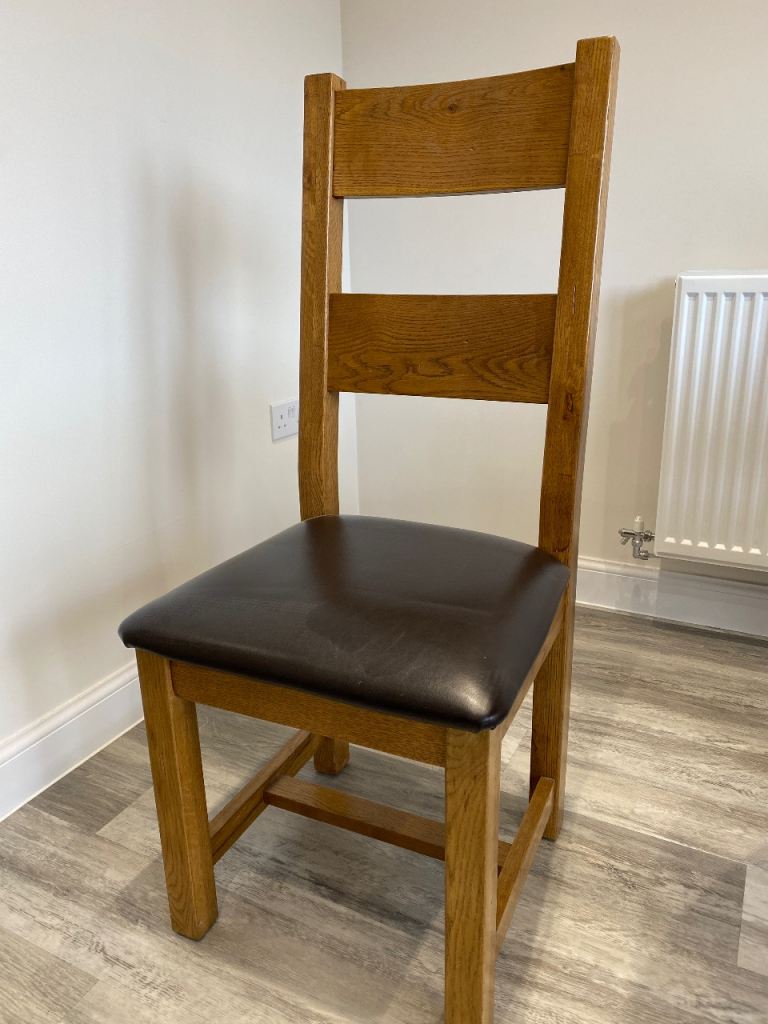 Solid Oak Extendable Dining Table & 4 Chairs – Originally £900, £150.00 ...