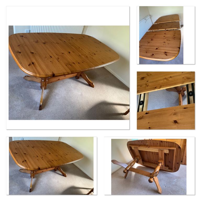 Pine extending dining table  FREE