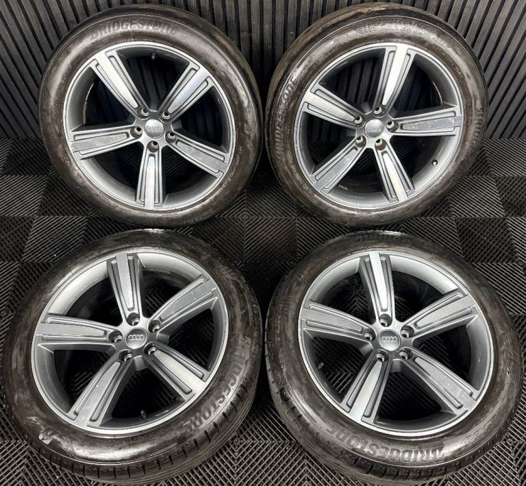 19'' GENUINE AUDI A8 GREY DC 4N D5 ALLOY WHEELS ALLOYS TYRES