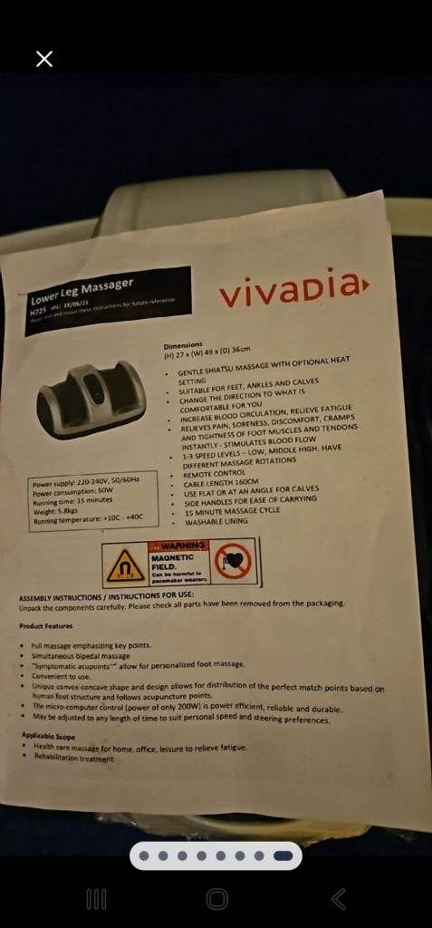 VIVADIA LOWER LEG MASSAGER 