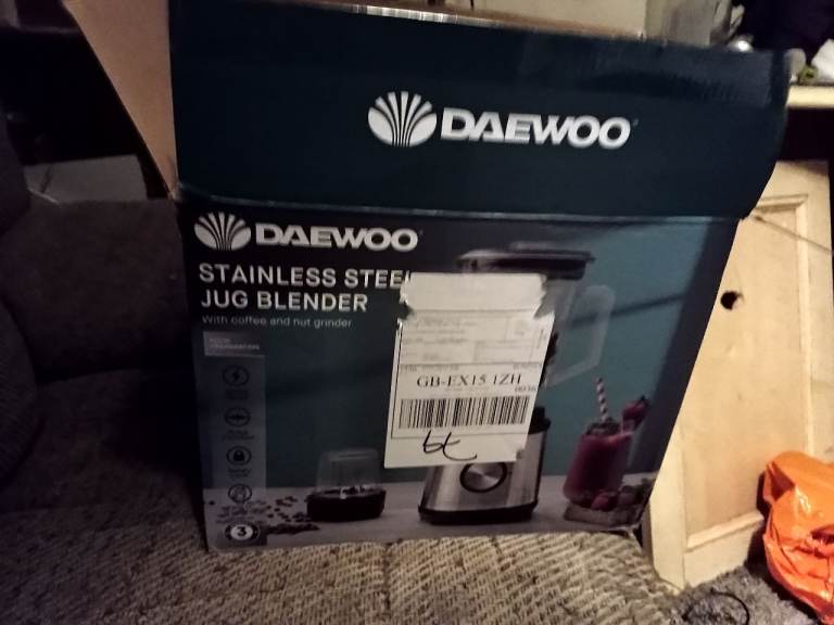 DAEWOO Stainless Steel Jug Blender - Brand New in Box