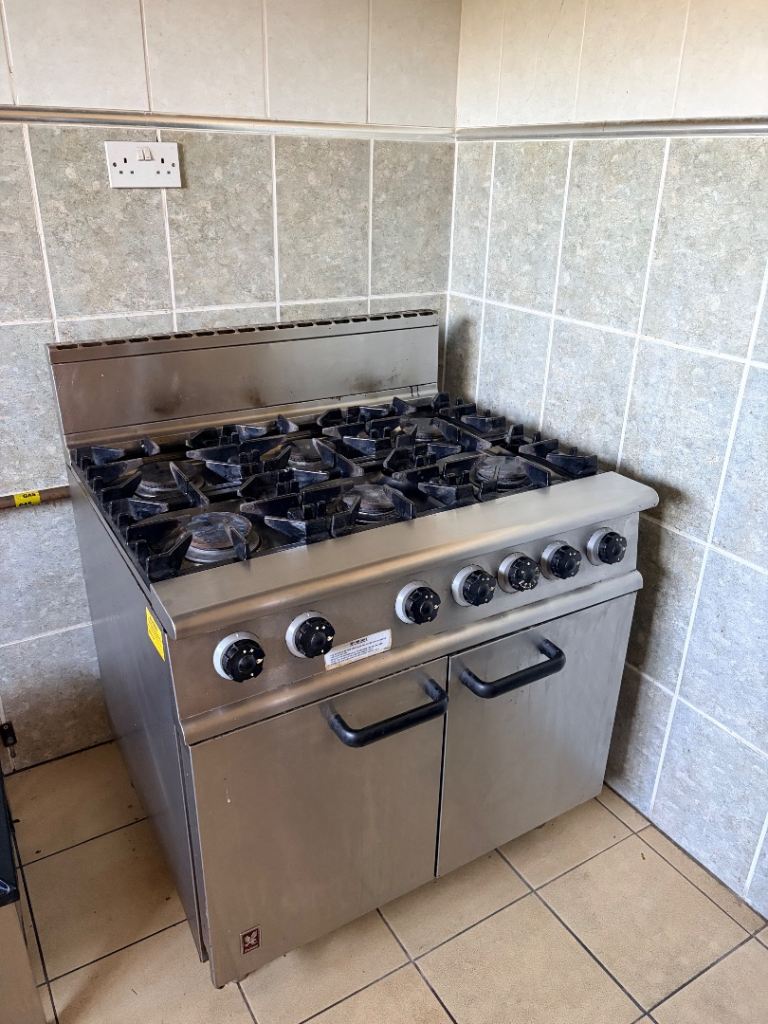 Falcon Dominator 6-burner commercial gas range and oven