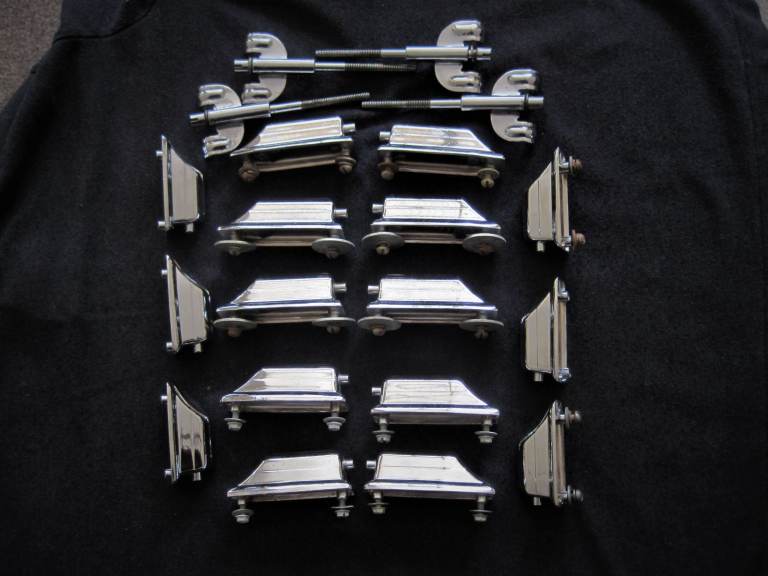  !!RARE FIND!! VINTAGE 60s USA ROGERS LUGS & 4 BASS ROD CLAWS VGC