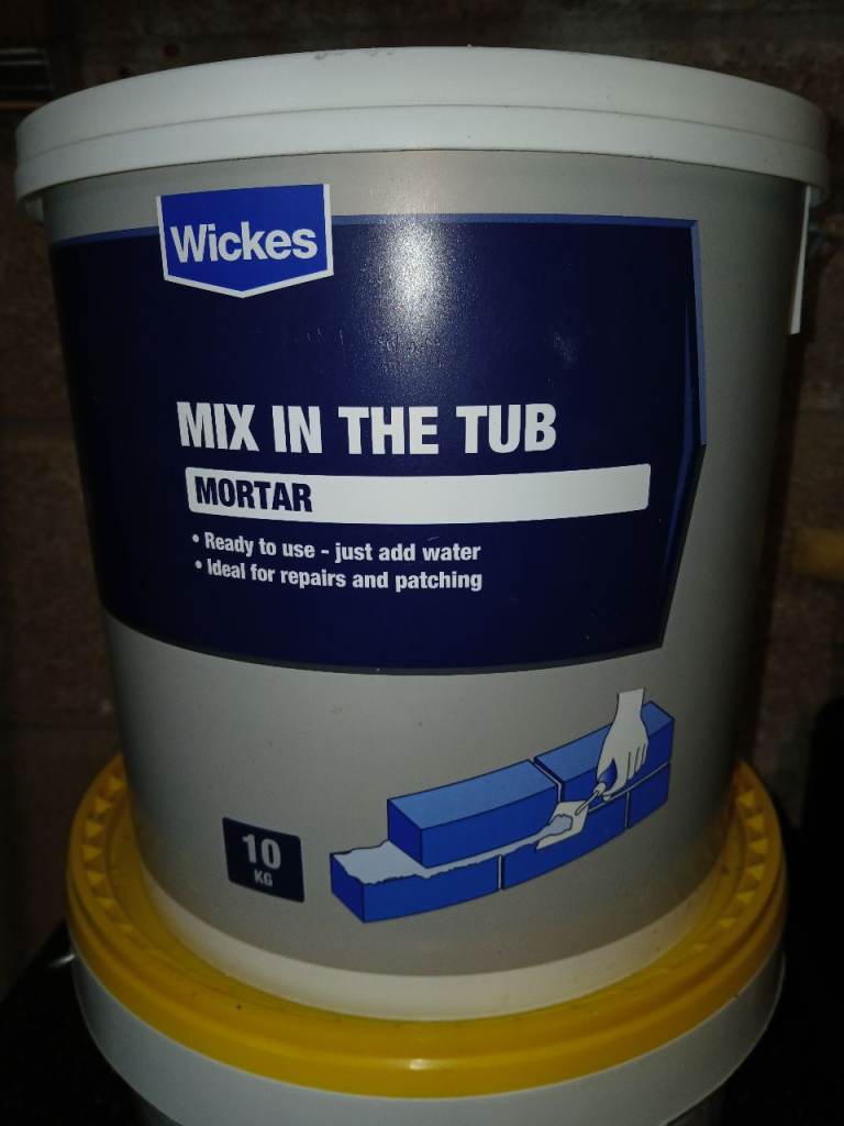 Wickes Mix in the Tub Mortar 10kg – New, Unopened