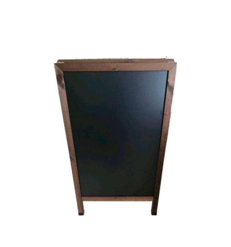NEW Large Wooden A-Frame Chalkboard 95x65cm Double Sided Cafe Pub Sign