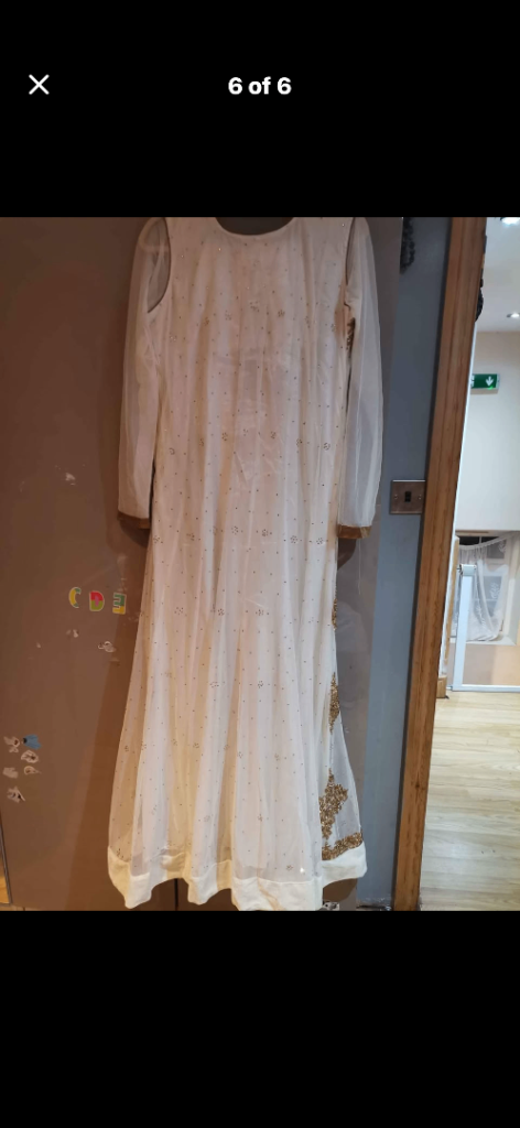 White asian dress 