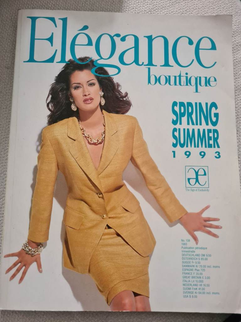 Elégance Boutique Spring Summer 1993 Fashion Magazine