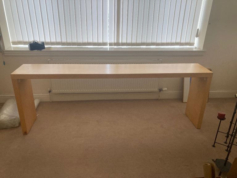 Long Wooden Console Table - Good Condition