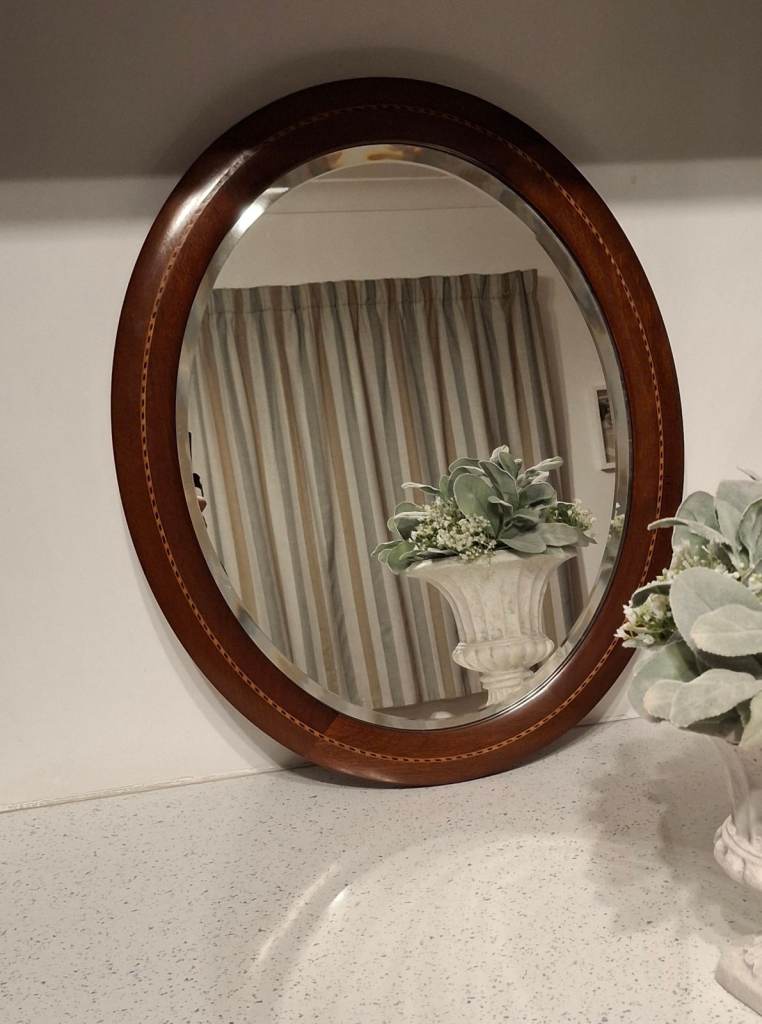 Edwardian mahogany mirror