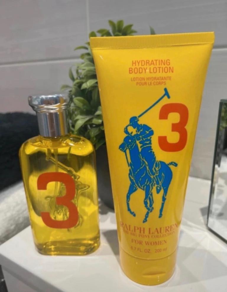 Ladies Ralph Lauren Polo no.3 EDT 100ml fragrance and body lotion 200ml