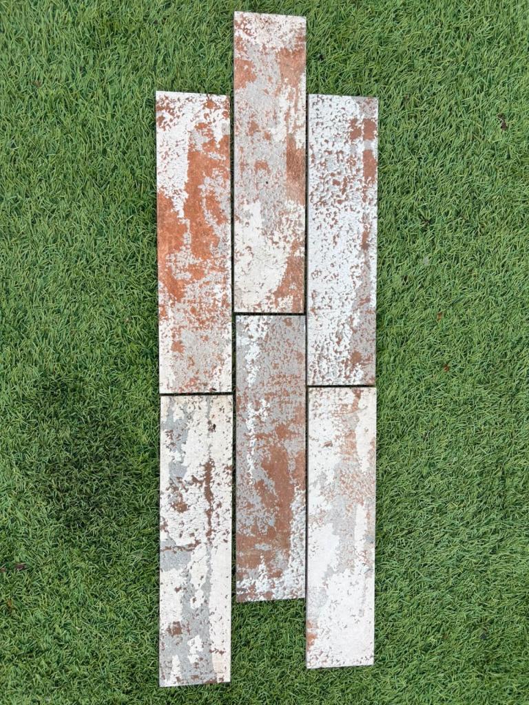 Industrial Rust Patina Porcelain Tile 75x300mm