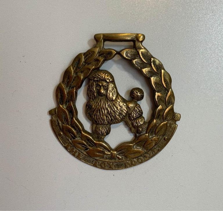Vintage Brass TOY Poodle Horse Brass 