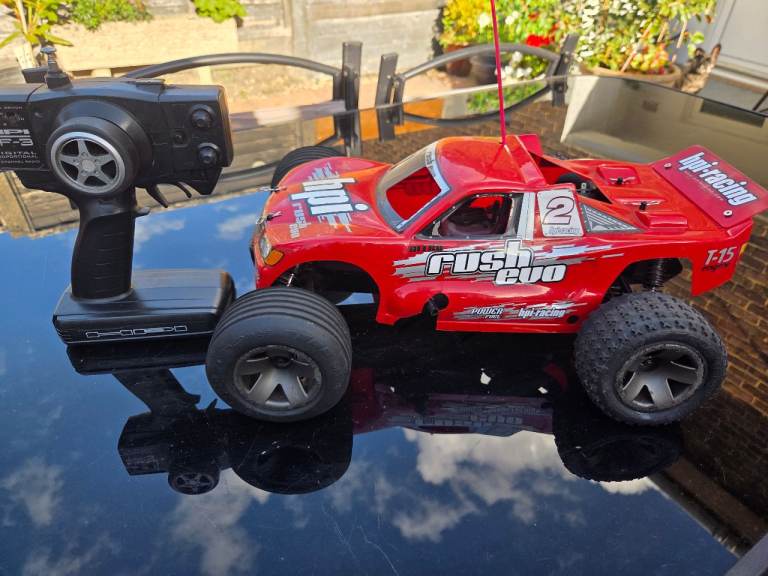 HPI Rush Evo RC Car with Remote Control – Good Condition