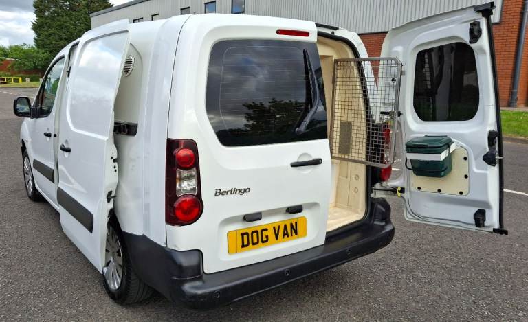 65 REG CITROEN BERLINGO 1.6 BLUEHDI LWB DOG CARRIER, 2X AIRCON CAGES