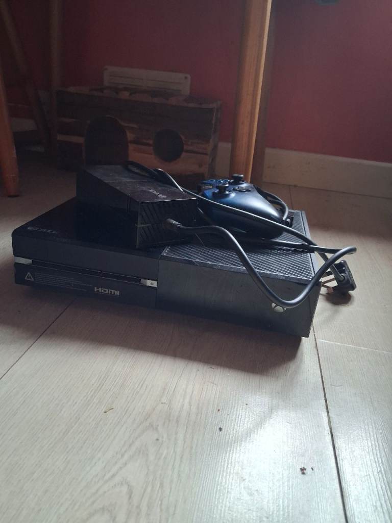 Xbox One Console with Controller and Cables – Good Condition