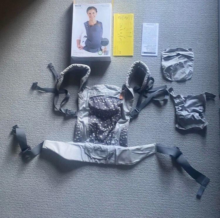 Beco Soleil Baby Carrier with Attachments, Grey And White 3Kg-20Kg