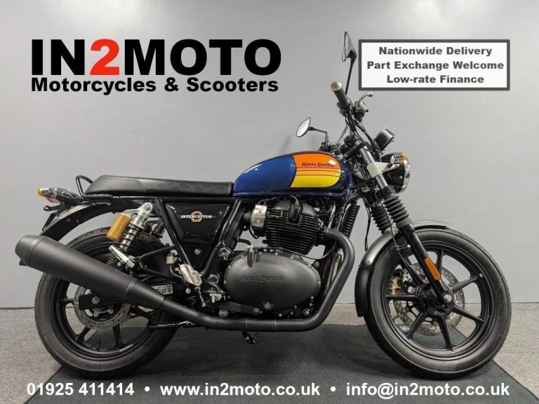 2024 (74) Royal Enfield Interceptor 650 in Barcelona Blue