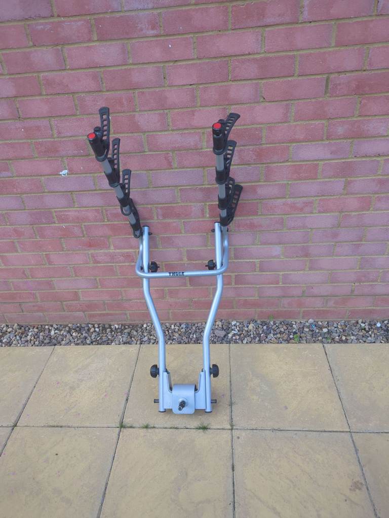 Thule 4 bike carrier.  Towbar mounted