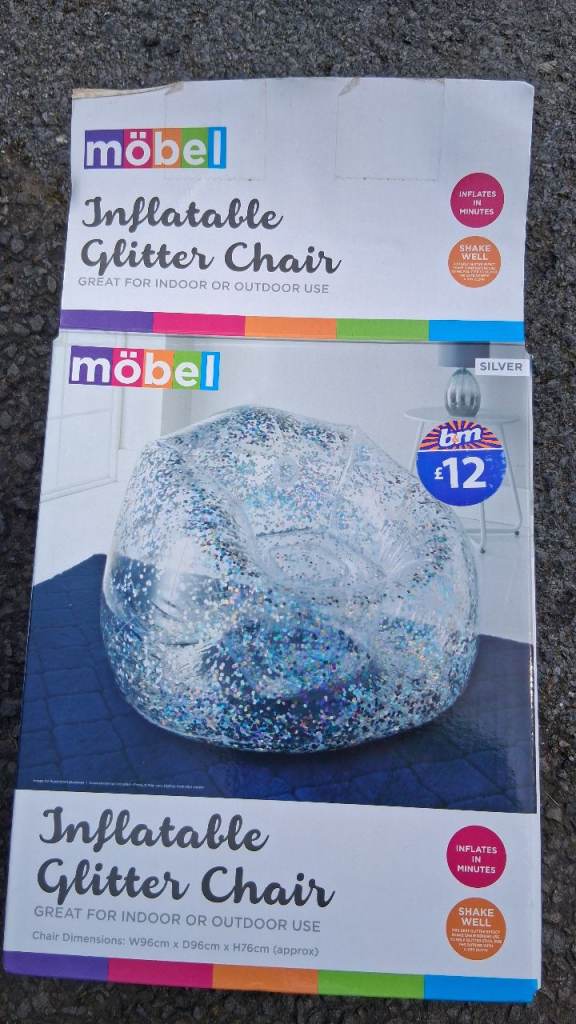 Inflatable Glitter Chair x 4