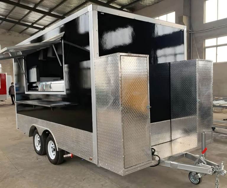 Brand new box catering trailer hot cold food 
