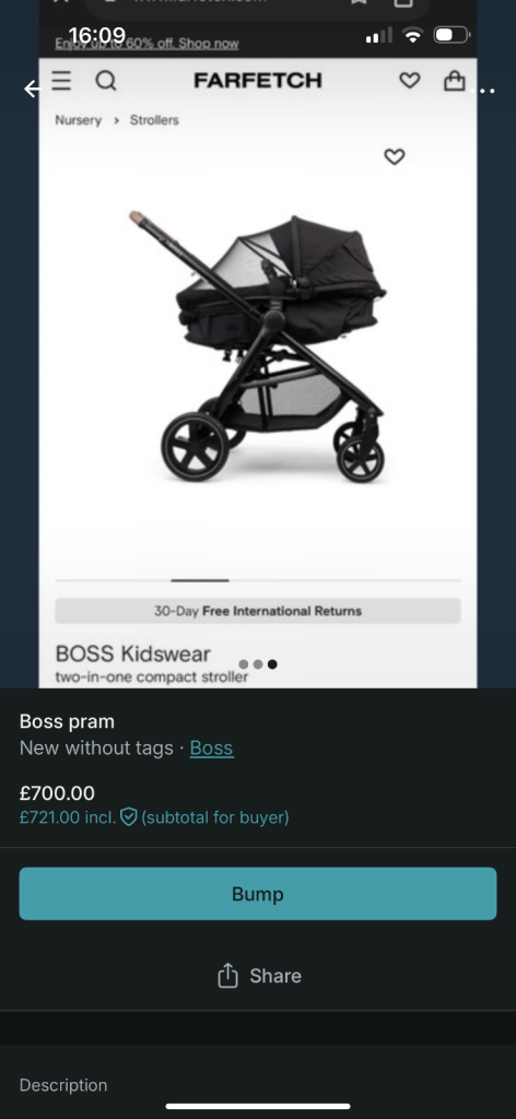 Boss pram \ buggy 