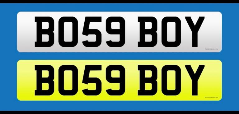 Private Registration BO59 BOY
