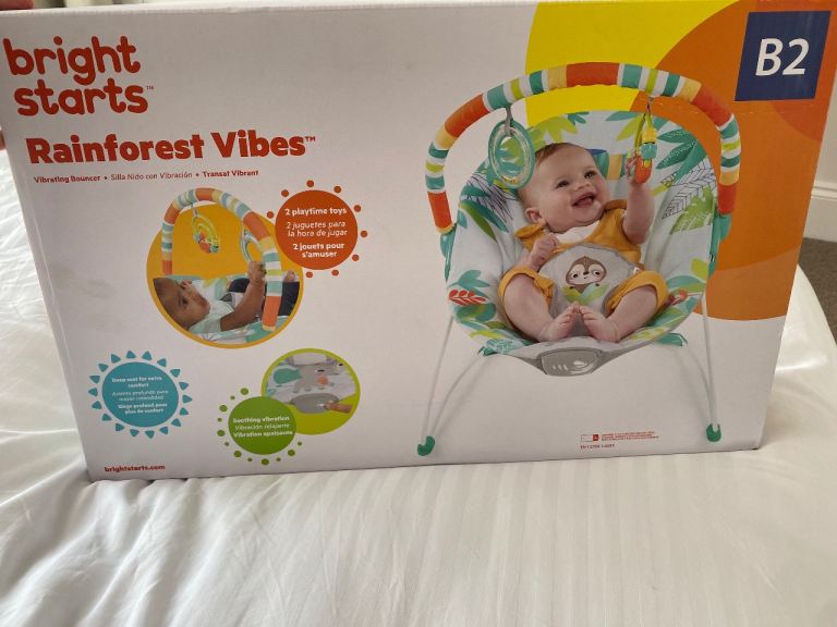 Bright Starts Rainforest Baby Bouncer 