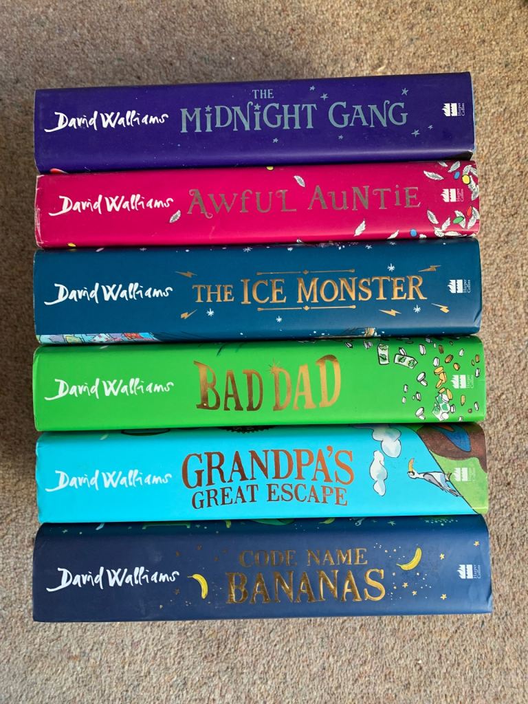 6 David Walliams hardback books , like new 