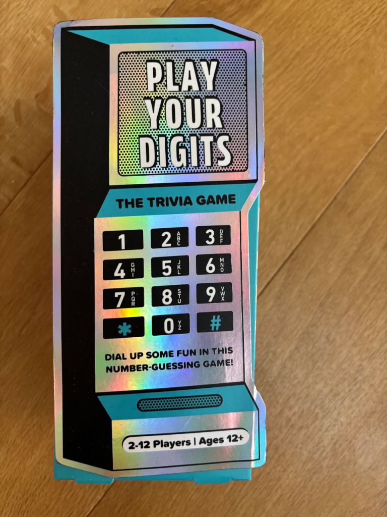 Play Your Digits The Trivia Game - New & Unused
