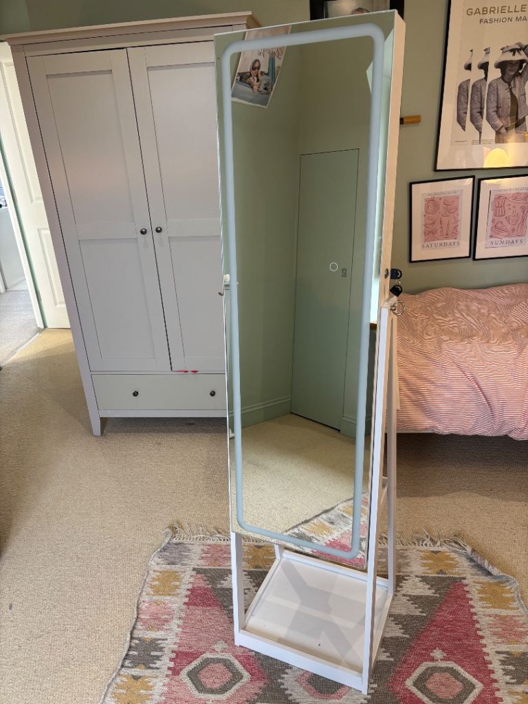 New mirrored cabinet for make up and jewellery 