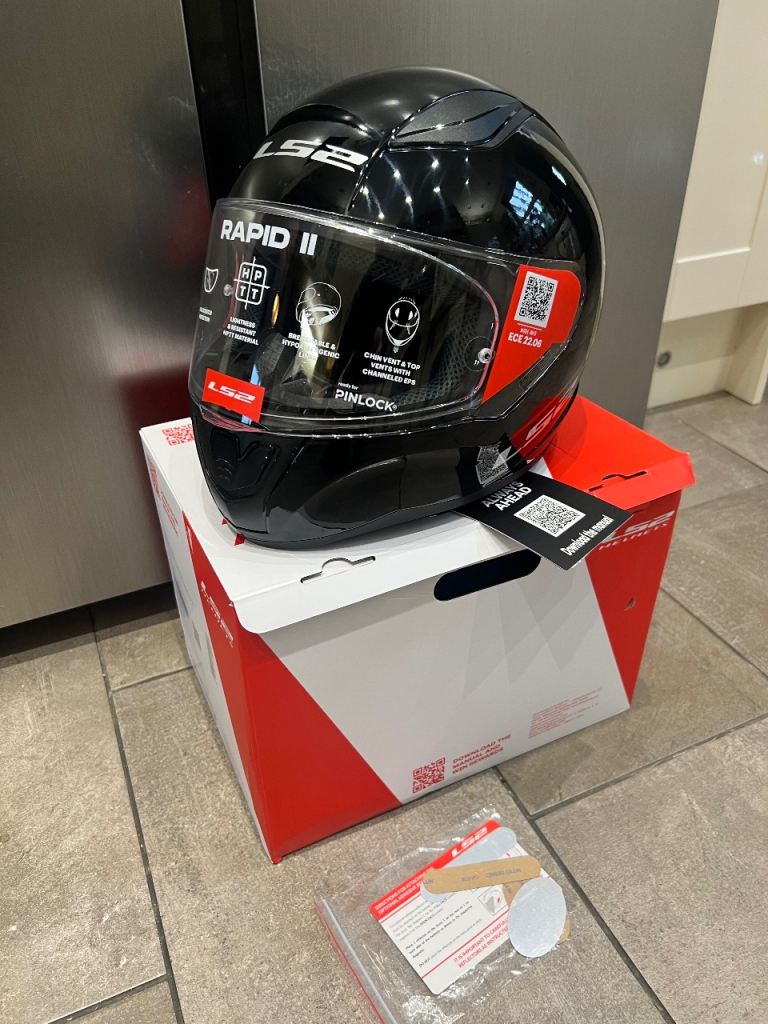 🏍️ LS2 FF353 Rapid II Road Touring Helmet - Black  size M 