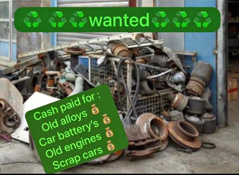 Scrap Metal, Batteries, Old Engines, and Alloys - Wanted