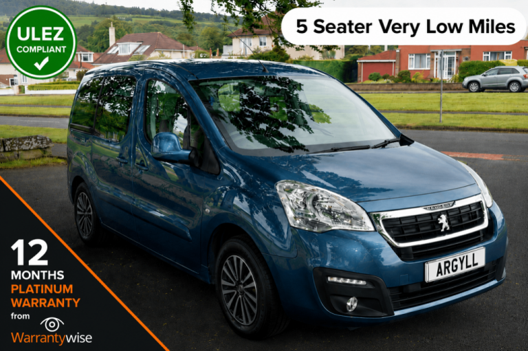 Peugeot Partner Horizon 1.6 Diesel Manual 5 seater wheelchair accessible mobility vehicle WAV