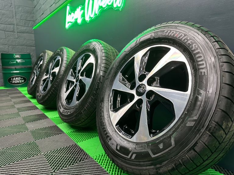 Genuine Ford Transit Custom Mk2 16" Alloy Wheels Diamond Turned Black PZ31-AA & 8mm+ Bridgestone’s!