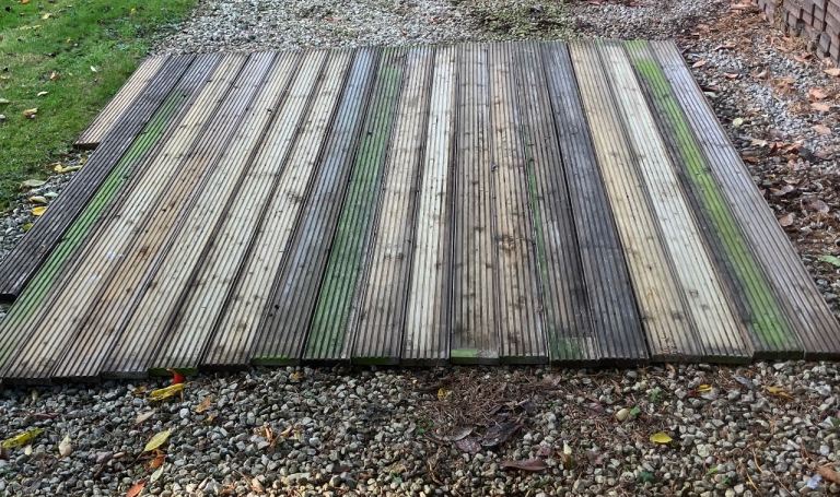 Garden Decking Boards x18 + Offcuts x2 
