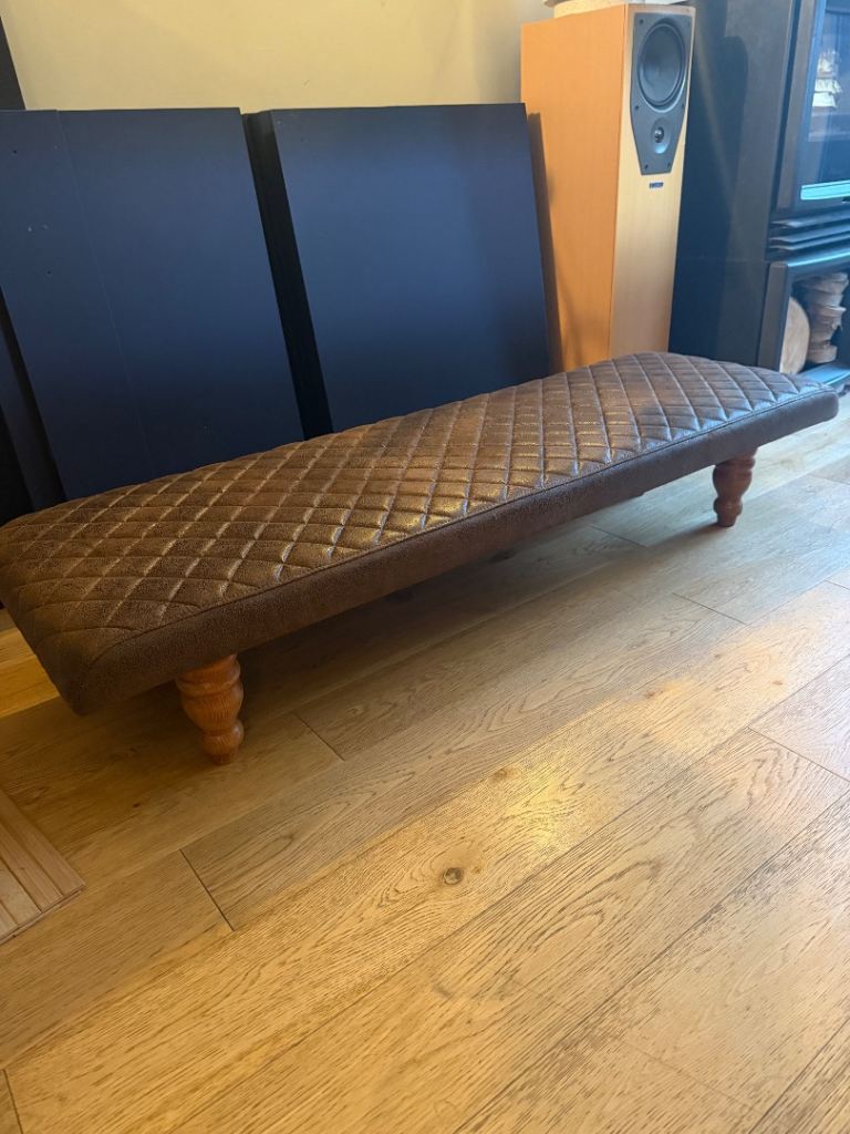 New Brown Bench Stool with Wooden Legs