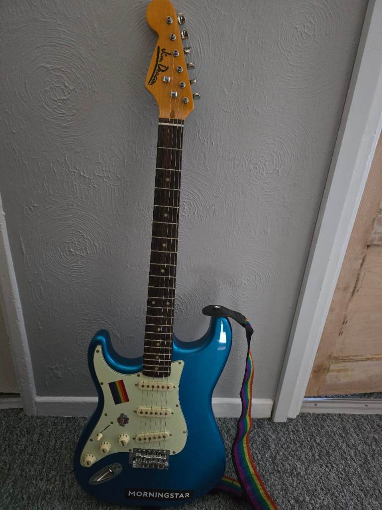 Left handed electric guitar